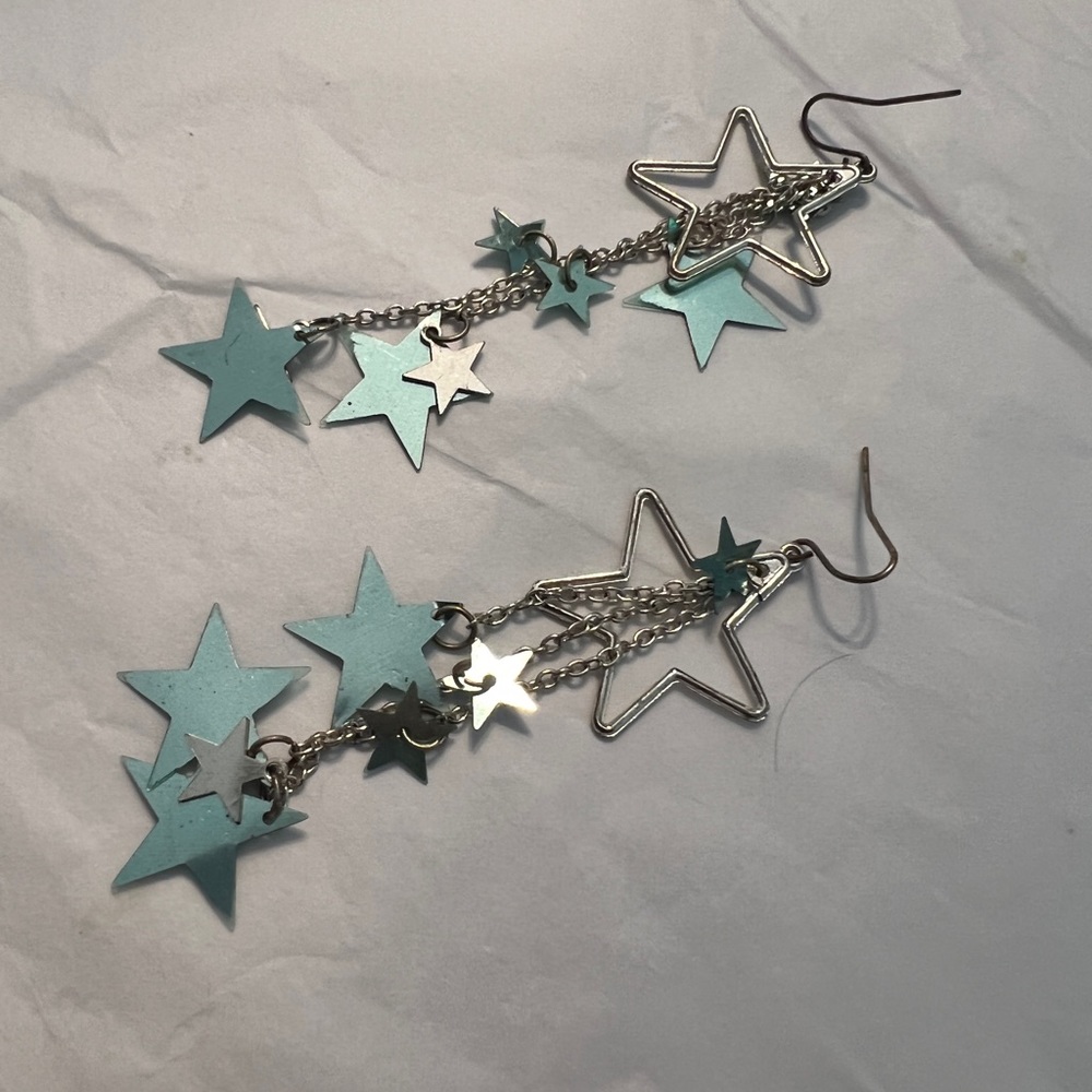 Silver Star Earrings